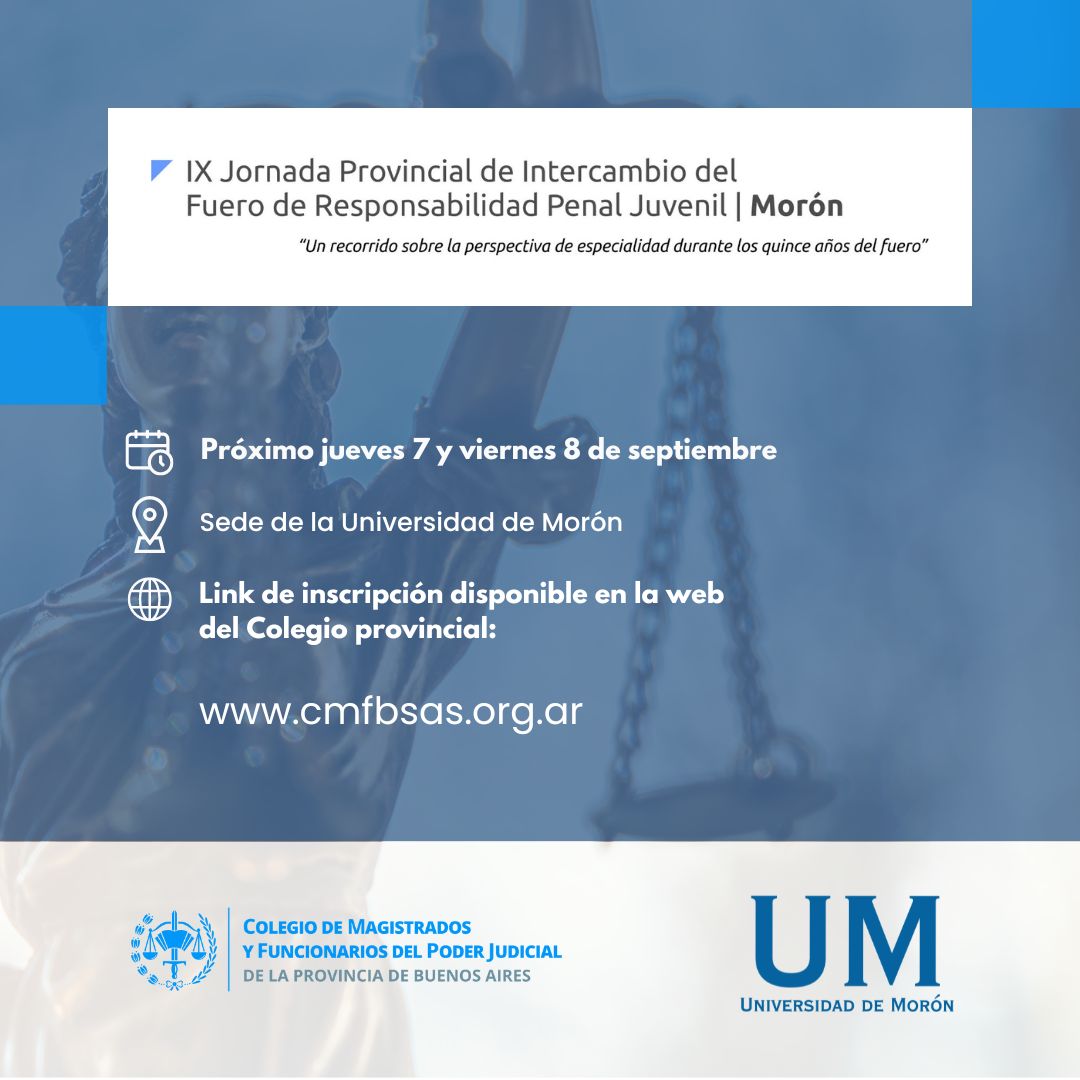 Ix Jornada Provincial Del Fuero De Responsabilidad Penal Juvenil En La