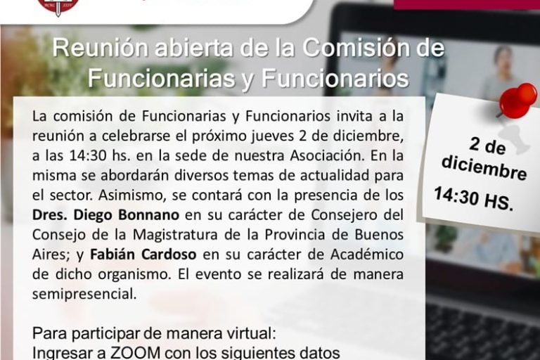 reunion de com funcionarios y funcionarias