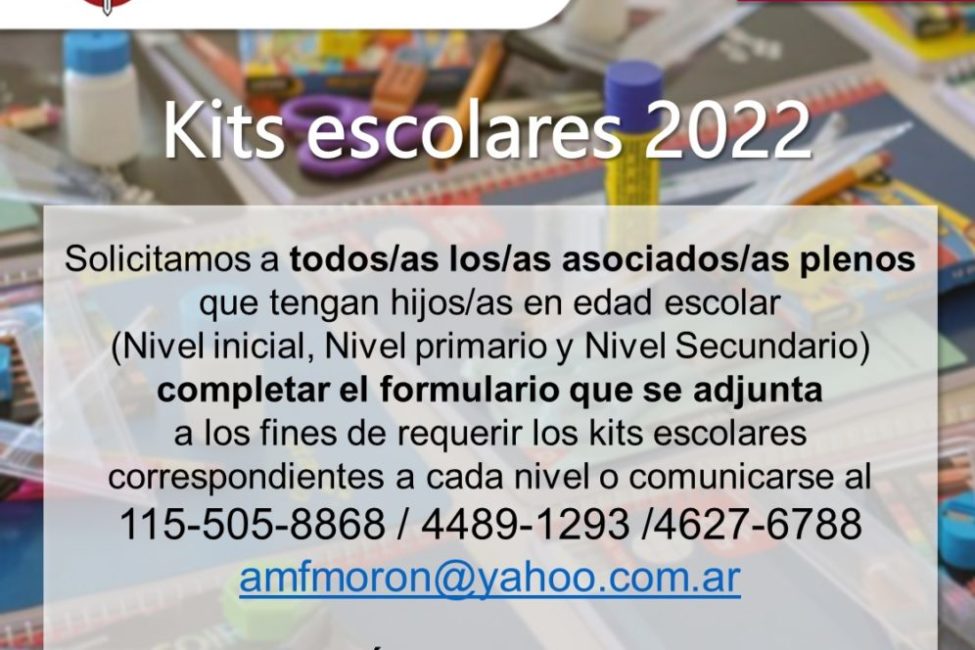 kits escolares 2022